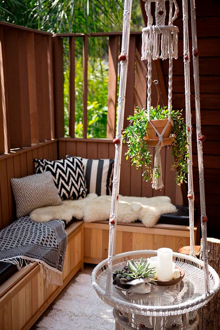 7 elementos indispensables terraza cool macramé