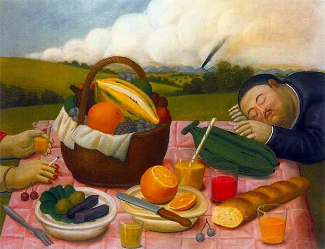 Picnic de Fernando Botero, 1989.