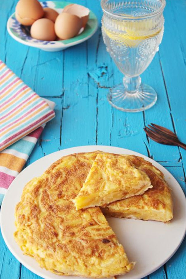 Tortilla española de papas.