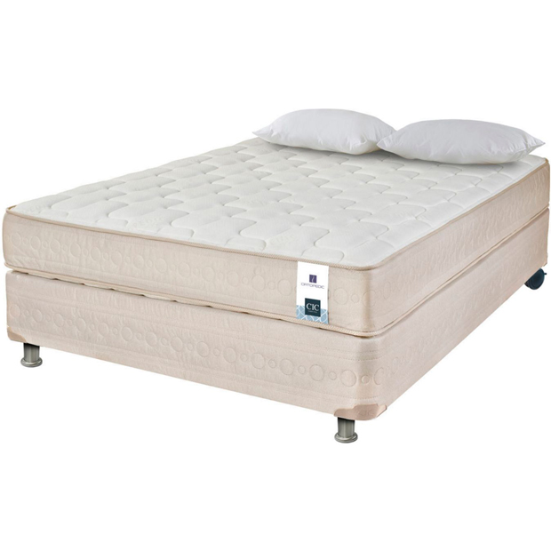 Box spring 2 plazas dormitorio cama Homy