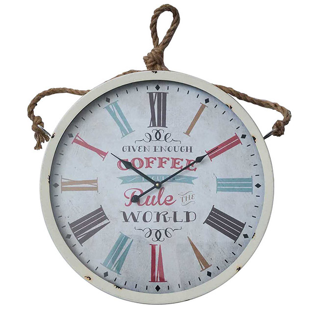 Reloj Coffe rule 52x84 cm | Homy