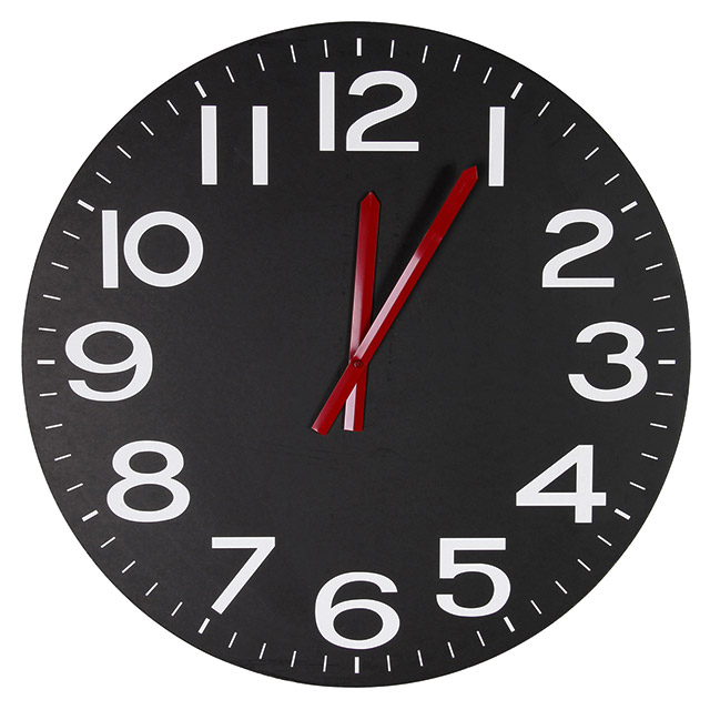 Reloj Mdf 60 cm negro | Homy