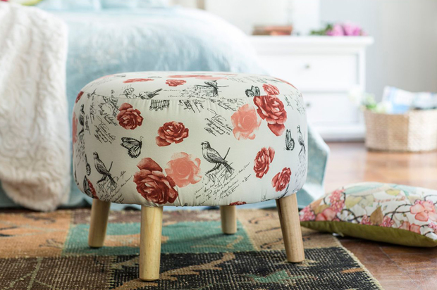 pouf pisos madera pajaritos dormitorio homy