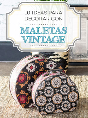 10 ideas para decorar con maletas vintage