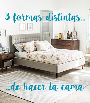 3 formas distintas de hacer la cama