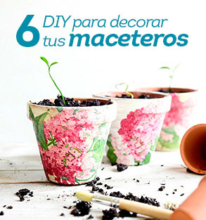 6 DIY para decorar tus maceteros