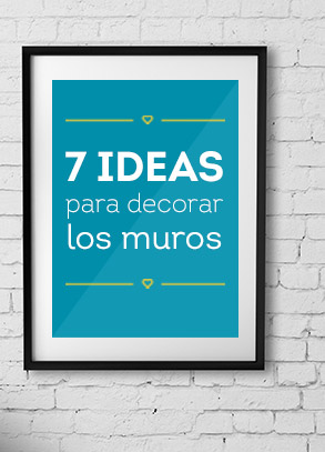 7 ideas para decorar los muros de tu living