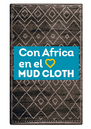 Con África en la decoración: Mud cloth