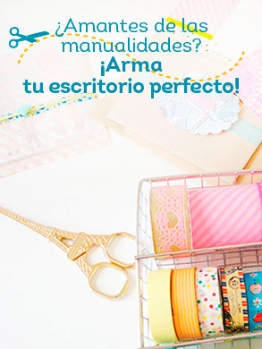 ¿Amantes de las manualidades? ¡Arma tu escritorio perfecto!