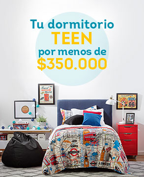 Arma un dormitorio teen por menos de $350.000