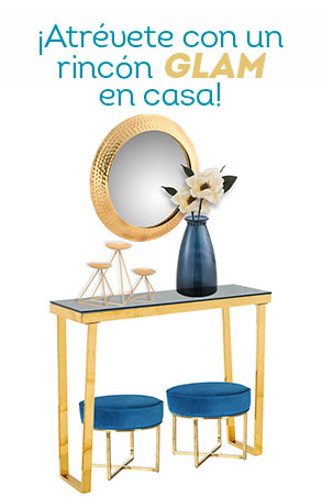 ¡Atrévete con un rincón glam en casa!