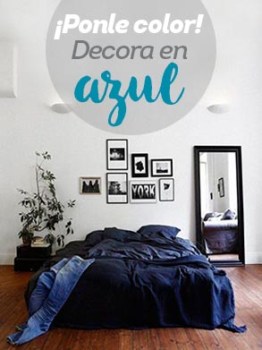 ¡Ponle color! Decora en azul