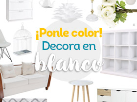 ¡Ponle color! Decora en blanco