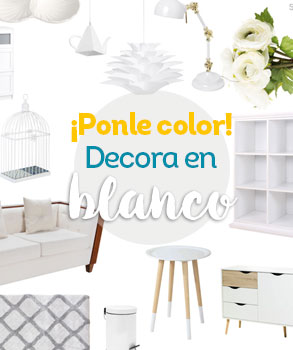 ¡Ponle color! Decora en blanco