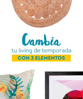 ¡Cambia tu living de temporada con 3 elementos!