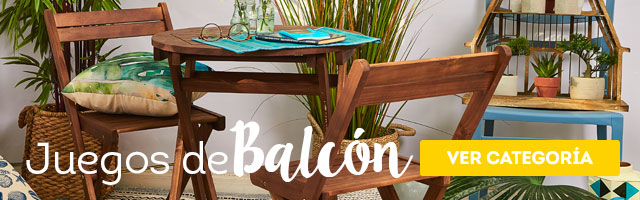 Juegos de balcón. El buen clima nos hace una invitación a disfrutar de nuestros espacios exteriores, encuentra todo para preparar tu terraza, balcón o jardín. Ven a Homy, la mejor calidad al precio que buscas.