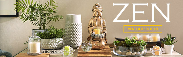 Colección Zen. Descubre toda la decoración inspirada en la filosofía zen, con espacios minimalistas y materiales nobles. Ven a Homy, diseño para todos.