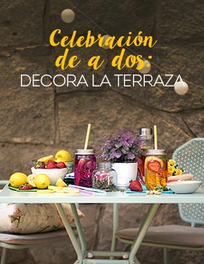 Celebración de a dos: decora la terraza