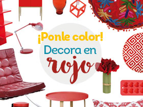 ¡Ponle color! Decora en rojo