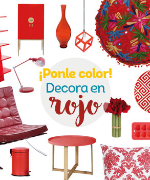 ¡Ponle color! Decora en rojo