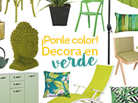 ¡Ponle color! Decora en verde