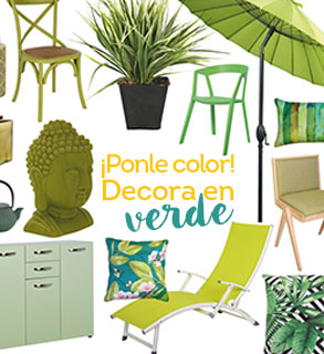 ¡Ponle color! Decora en verde