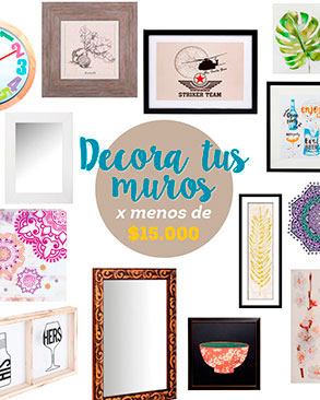 Decora tus muros por menos de $15.000