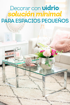 Decorar con vidrio: solución minimal para espacios pequeños