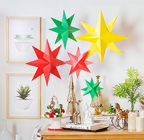 ¡Haz tus propias estrellas de Navidad para decorar!