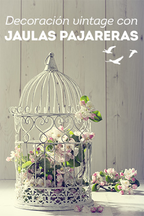 Ideas para conseguir una decoración vintage con jaulas pajareras