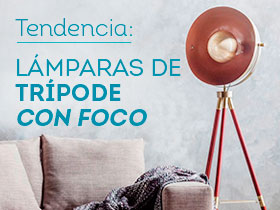 Tendencia: Lámparas de trípode con foco