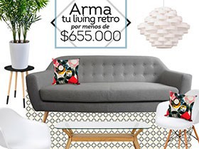 Arma tu living retro por menos de $655.000