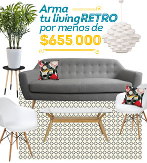 Arma tu living retro por menos de $655.000