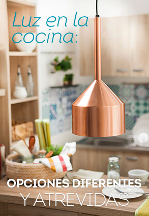 Luz en la cocina: opciones diferentes y atrevidas