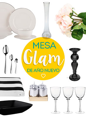 Mesa de año nuevo Glam