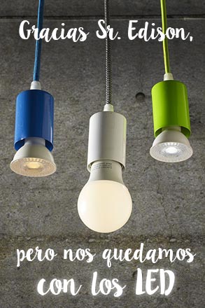 Gracias Sr. Edison, pero nos quedamos con los LED