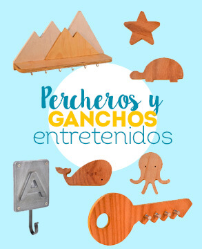 Percheros y ganchos entretenidos