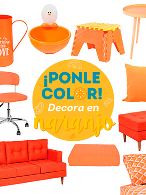 ¡Ponle color! Decora en naranjo