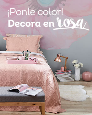 ¡Ponle color! Decora en rosa