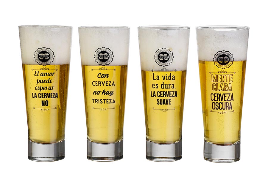 10 regalos distintos originales hombres juego 4 vasos cerveceros homy