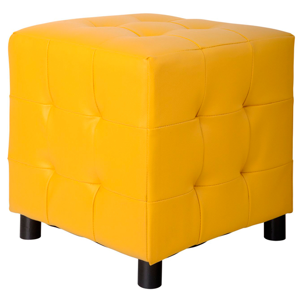 diez usos para un taburete pouff pvc amarillo