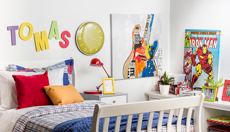 5 ideas decorar muros piezas niños letrero led bam