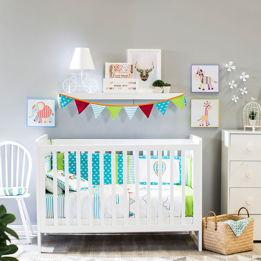 5 ideas decorar muros piezas niños sticker animales del bosque