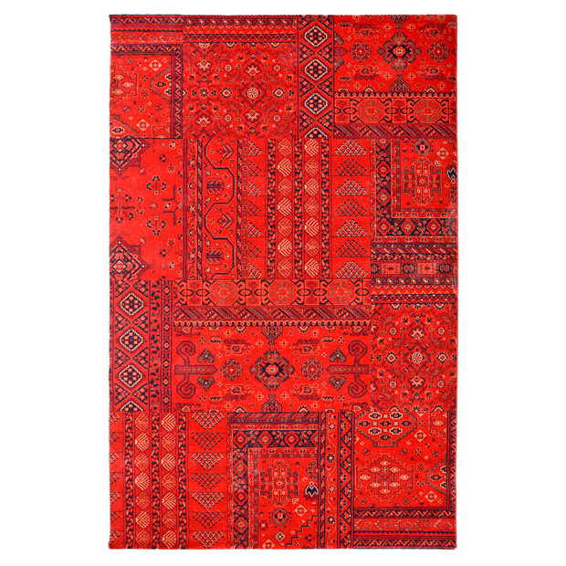 Alfombra o Kilim alfombra kirman roja homy