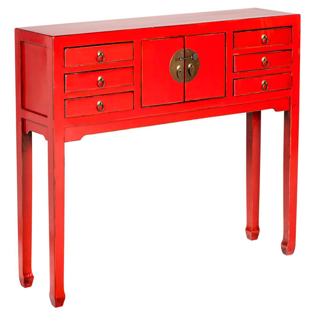 6 elementos homy para comedor estilo oriental arrimo madera rojo