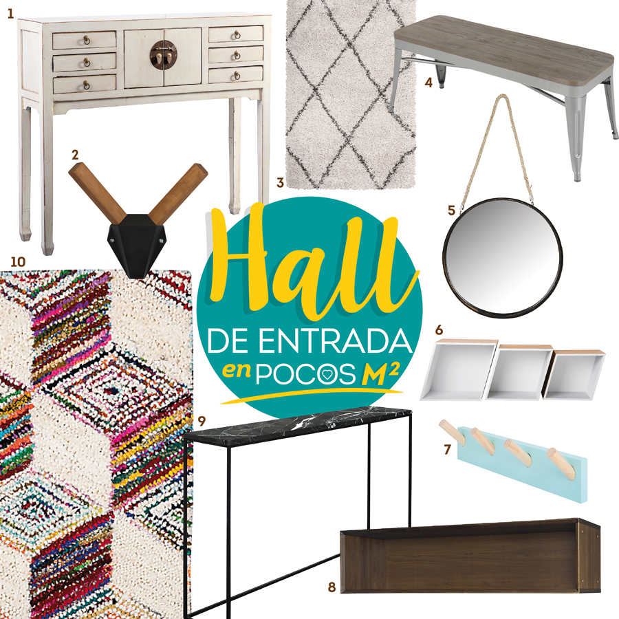 como crear un hall de entrada moodboard