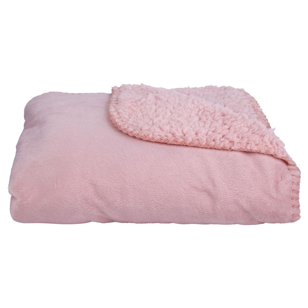 decorar con rosado manta sherpa