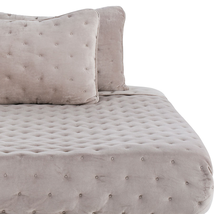 crear tablero de inspiracion para decorar tu casa quilt velvet puntos taupe 2 plazas