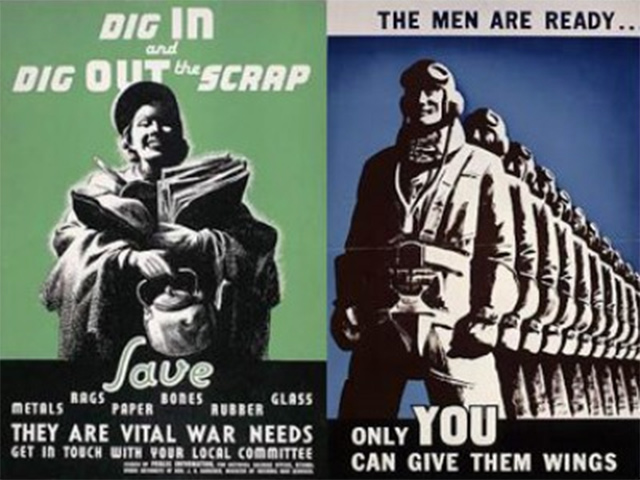 Carteles de propaganda durante la II Guerra Mundial