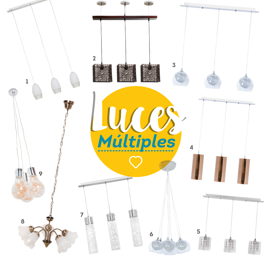 guia lamparas para comedor 3 estilos moodboard luces multiples